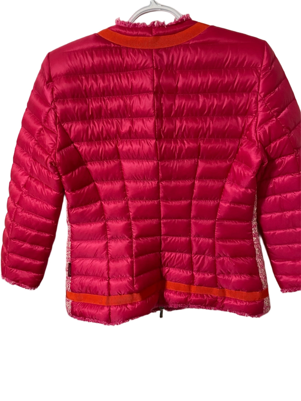 Authentic Moncler Prune Giubbotto Prune Jacket With Pink Tweed Size 3/Large - Picture 4 of 16